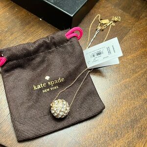 Kate Spade Circle Necklace w/Crystal Detailing